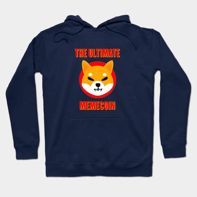 Shiba Inu The Ultimate Memecoin, Shiba Inu Coin Cryptocurrency Logo, Shiba Inu to the Moon Hoodie by FashionDesignz